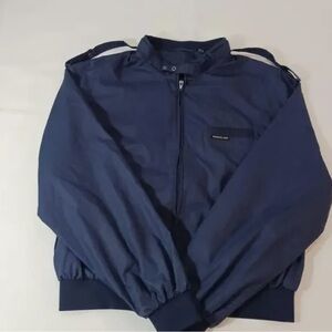 Men's Navy Bomber Jacket - Classic Lightweight Coat